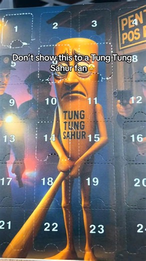 ⚡ Tung Tung Tung Sahur Advent Calendar — 24 Days of Pure Chaos! 🤘✨ Brace yourself for a wild countdown — each day delivers a shock, a laugh, or a collectible you won’t forget! 🎁 24 Days of Madness — Open a new surprise every day and unleash the Italian Brainrot vibe straight into your home 🤯 Totally Unexpected — From quirky trinkets to hilarious chaos, no two days are ever the same ✨ Collector’s Edition Fun — Perfect for fans who love dark humor, oddities, and anything delightfully twisted 🎉