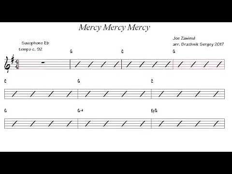 Mercy Mercy Mercy Alto Sax