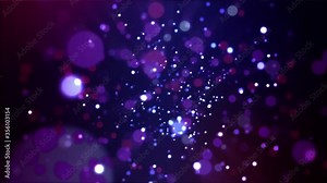 magic shining circle particle motion effect Stock Video