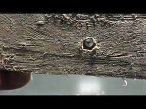 RATNIK 6E6 : drilling a large and long hole in hardwood with with its super awl!