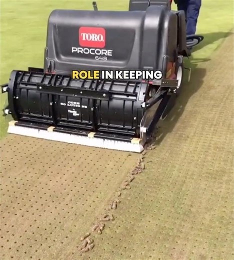 Turf Aerator Machine Working | Lawn Care Tips for Perfect Grass 🌱