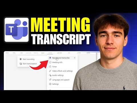 How to Get a Transcript of a Microsoft Teams Meeting (Tutorial 2026)