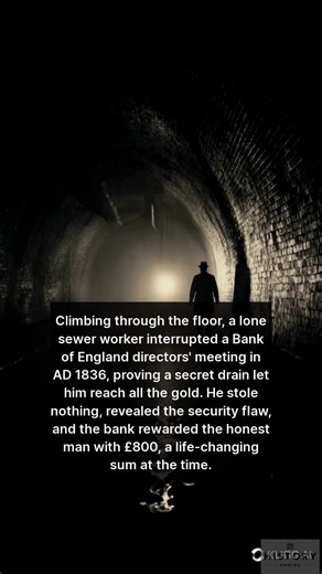 96K views · 3.2K reactions | An unknown sewer worker surfaced in the Bank of England vault, chose integrity over gold, and earned £800 for exposing a flaw. #History #BankOfEngland #1836 | The History Page | Facebook