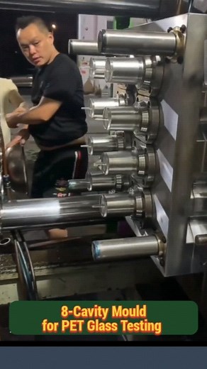 PET Glass mould testing 😍 Feel free to contact us #pet #injectionstretchblowmoulding | HassanPlas