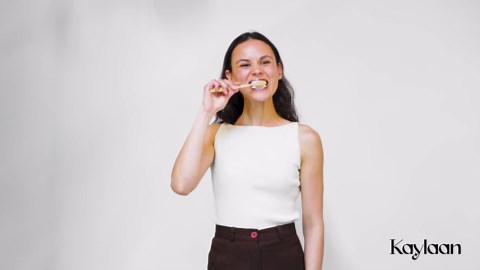 Kalyaan Kids Toothpaste Tablets with Fluoride | Whitening, Sensitivity Relief & Cavity Protection | Chewable, Plastic-Free, Travel-Friendly - Strawberry, 90 Count, Made in USA