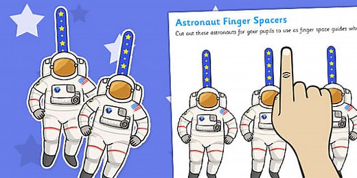 Writing Finger Spacers (Astronaut)