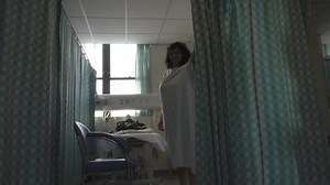 Woman Hospital Gown Closing Cubicle Curtain Stock Footage Video (100% Royalty-free) 1021939669 | Shutterstock