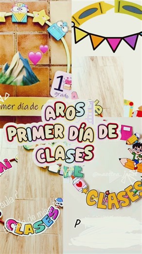 PRIMER DIA DE CLASES #aros #art #clases #iniciodeclases #clasroom #creative #novedades #preescolar