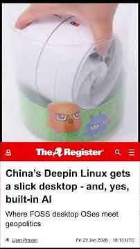 China’s Deepin Linux gets a slick desktop and built-in AI #deepinlinux #linux #linuxnews #china