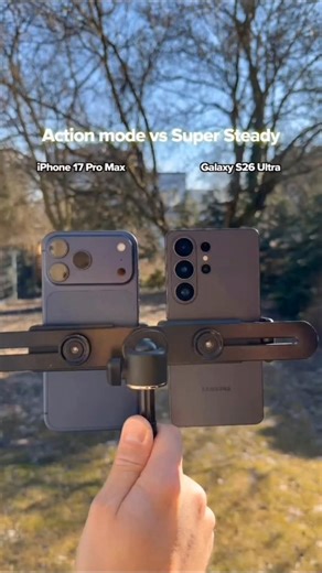 iPhone 17 Pro Max VS Galaxy S26 Ultra Camera Stabilization Test 😱