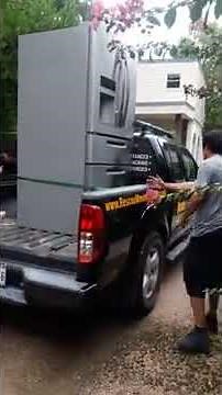 Moving A French Door Refrigerator in a Pickup Truck