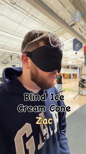 Cream Team on Instagram: "Rate Zac’s blind ice cream cone from 1 to 5 cones 🍦🍦🍦🍦🍦#icecream #blindfold"