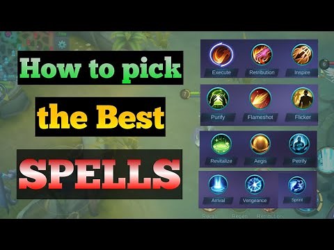 How to choose the right Spell | ML Spell Guide | Mobile Legends Guide | Eng Sub