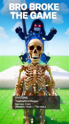 Roblox Scary Skull Mask Glitch Turns Avatar Into REAL Skeleton – Grim Reaper Disconnects 💀😭