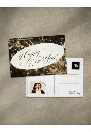 Design a Custom Happy New Year Card for 2026