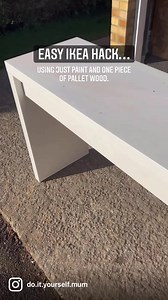 Easy IKEA HACK. Just paint and one piece of pallet wood. I used dusky blush from Frenchic Paint along with their browning wax. #ikeahack #upcycledfurniture #ikeafurniture | DIY Mum