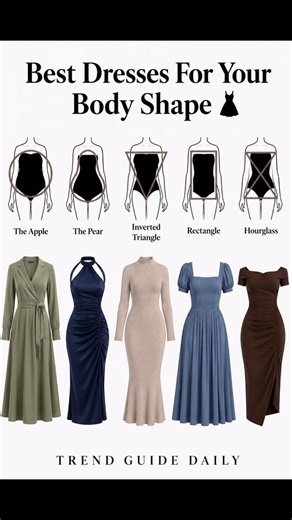 Best Dress Styles For Every Body Shape ✨ |