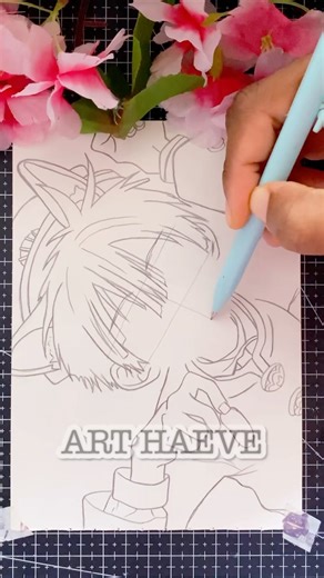 How to draw Hanako kun face✨ #shorts #animedrawing #hanakokun #toiletbound #tbhk