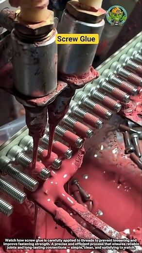 Screw Glue Application Process 🔩🧴 | Secure Thread Locking