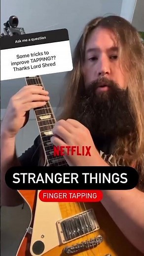Stranger Things finger tapping 🎸