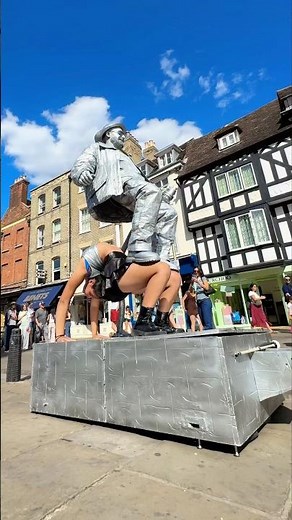 How Does He LEVITATE!? WORLDS Most FLEXIBLE Girl And LEVITATING Silverman Statue Public Performance!