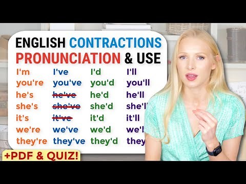 How to pronounce the contractions in English - we'd | they'll | he'd | they're | it'd