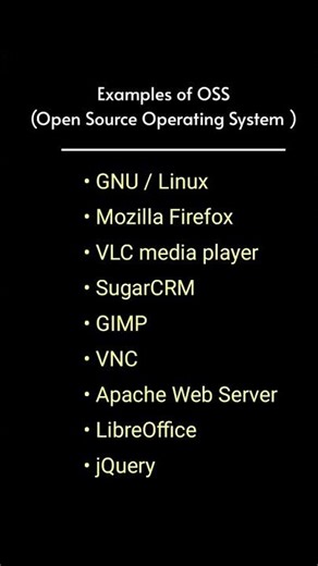 Example of OSS | Open source operating system