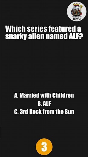 Which series featured a snarky alien nam? #Trivia #Quiz #Shorts #DailyTrivia #SmartQuiz