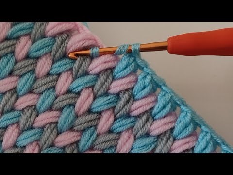 Easy crochet baby blanket zigzag spike pattern for beginners ~ Trend Crochet Blanket Pattern