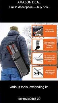 Easily Remove Snow and Prevent Ice Dams with This 16ft Roof Rake and 36 Inch Wide Head