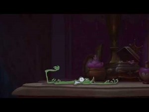 Princess And The Frog: Naveen Gets squashed flat by a book