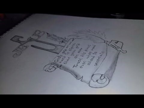 Jesus Cross Drawing with Praying Hands ✝️ | Easy Pencil Sketch Tutorial