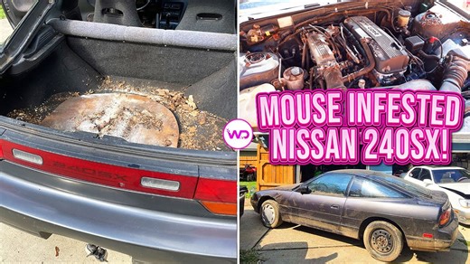 Rescuing a mouse-infested Nissan 240SX after twenty years