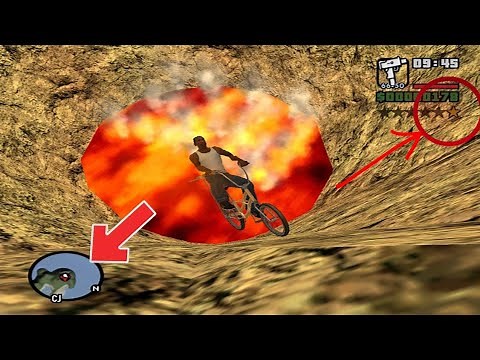 What Happens if You fall in the Secret Volcano Island in GTA San Andreas? [hidden location]