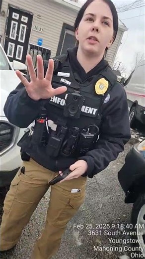 City of Youngtown code enforcement asking me for ID for them blocking my property.