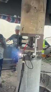 Auto welding #spunpile #pilewelding