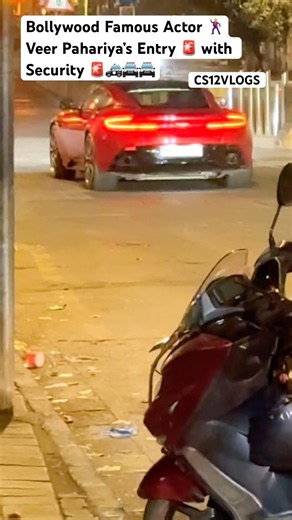 Bollywood Famous Actor Veer Pahariya’s Entry in AstonMartin DB11 with Security #Shorts#India#car#vip