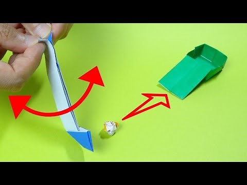 遊べる折り紙「ゴルフクラブ＆ゴルフホール」Origami Toy "Golf Club & Hole"
