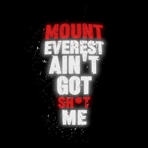 Mount Everest Ain't Got Sh*t Me #lyrics #song #music #lyricsvideo #edit