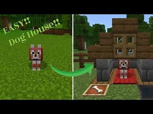 HOW TO MAKE AN EASY DOG HOUSE 🔥 | MINECRAFT TUTORIAL