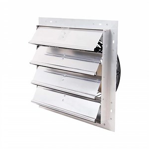 Hessaire 1400 CFM Shutter Exhaust Fan Wall Mounted, 16 in. Propeller 16SFV-H