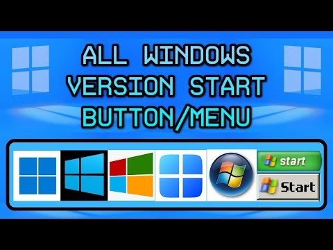 Evolution Of Windows Start Button And Menu, Windows 95 To 11 Including Beta Versions