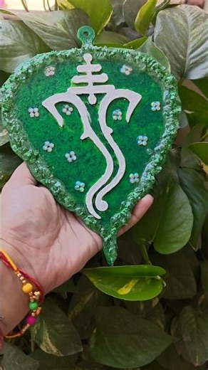 handcraft ganpati ji on MDF #how #art #diy #craft #homedecor #homedecorative #wallhanging