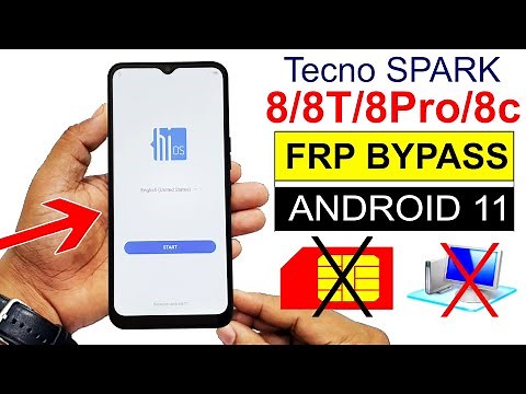 Tecno SPARK 8/8T/8Pro/8c GOOGLE FRP BYPASS 2022 || Android 11 (Without PC)🔥🔥🔥