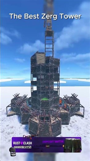 The Best Tower Base Design Out Now! #rustpvp #rust #rustconsole #rustgame #rustclips #rustraid
