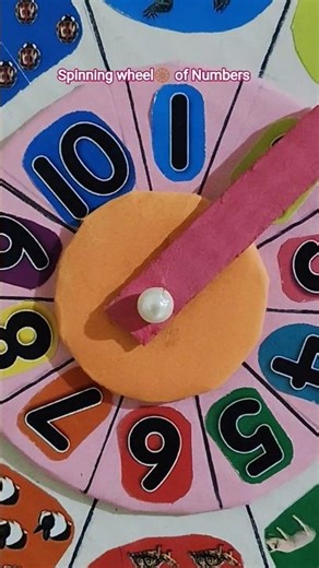 How to Make Numbers spinning wheel | Paper crafts | Fast & Easy | #diycrafts | #shorts | #craft |