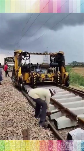 Absolute Genius! 🚂 This Machine Lays Railway Tracks Like Magic!