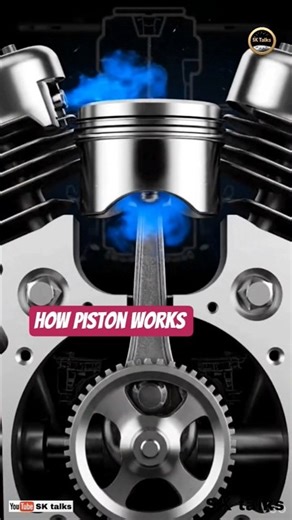 How piston works ? #PistonWorks #EnginePerformance #AutomotiveEngineering #PistonPower