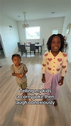 Corny jokes to my kids then laugh crazy #kidsprank #justforlaughs #whatssofunny