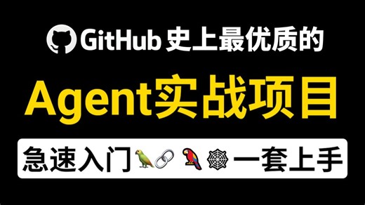 【2026最新】爆肝一周整理的Agent项目实战教程，适合小白练手，从理论讲解到实战复现，一套全搞定！（附课件源码）